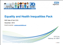 Equality and Health Inequalities Pack: NHS Vale of York CCG